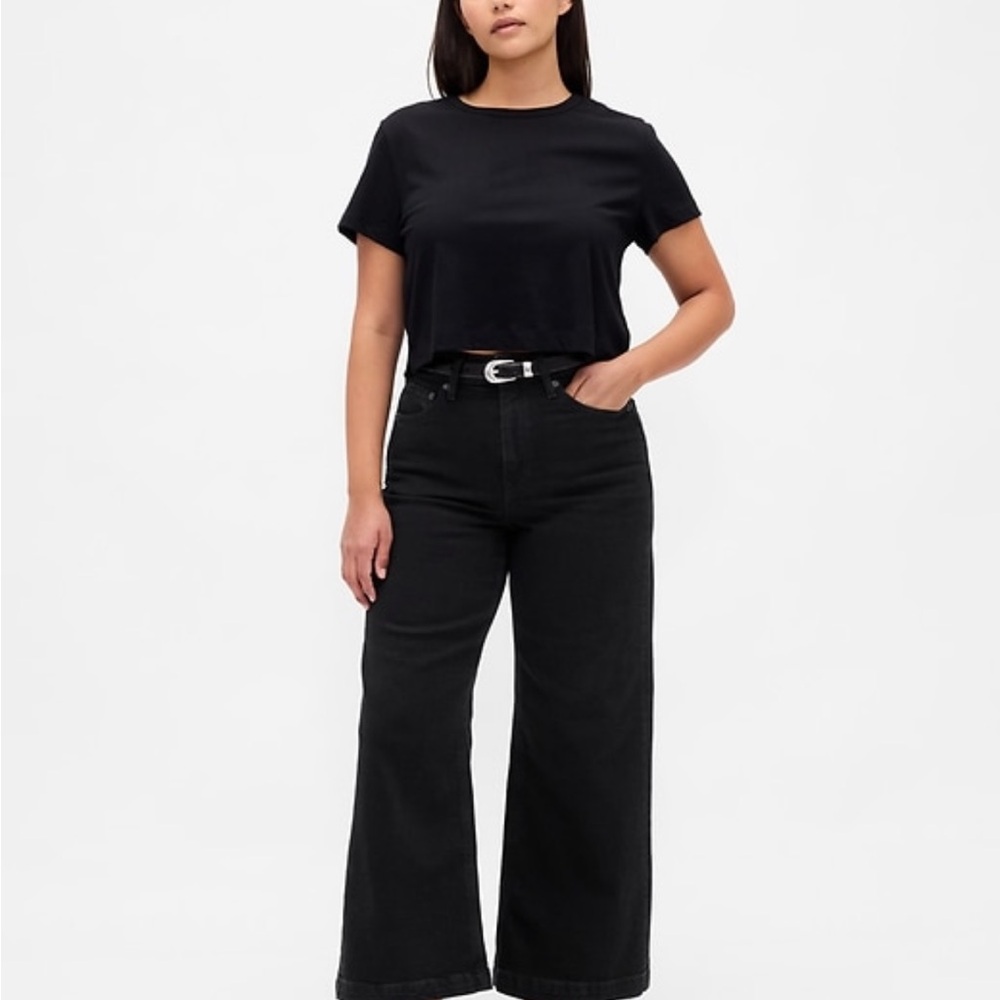 GAP Black Wide Leg Jeans
